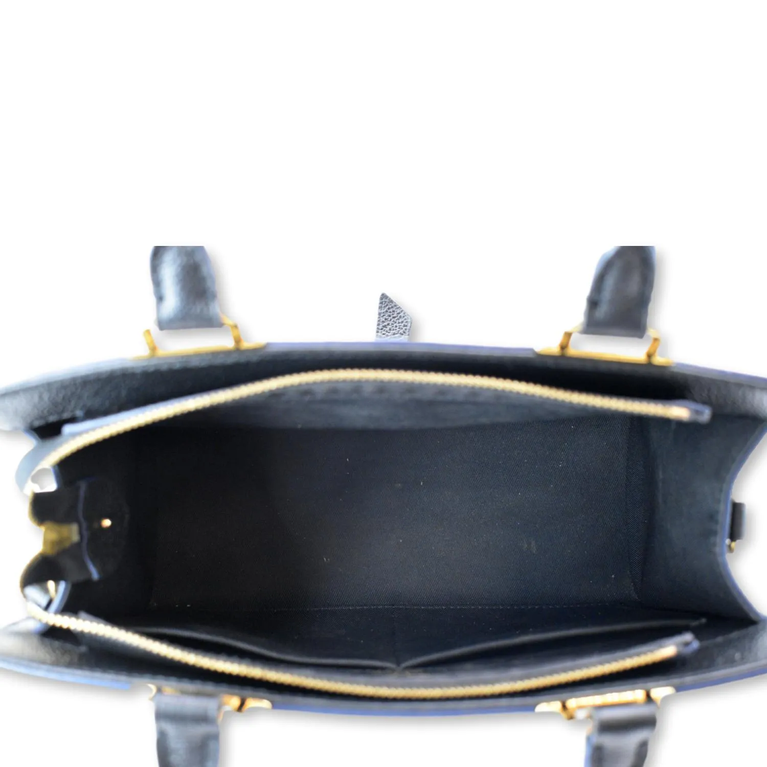 LOUIS VUITTON Sully PM Monogram Empreinte Leather Shoulder Bag Black