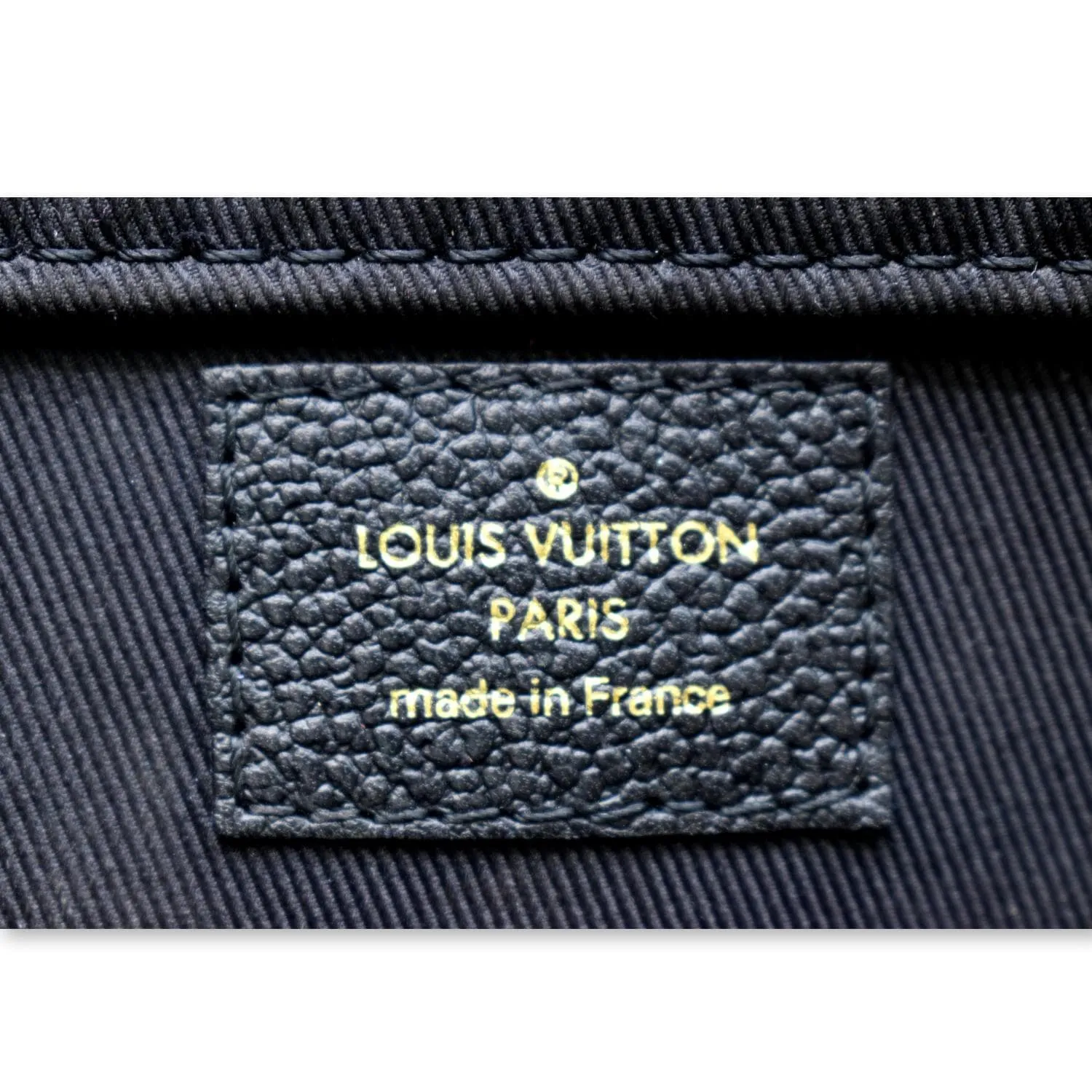 LOUIS VUITTON Sully PM Monogram Empreinte Leather Shoulder Bag Black