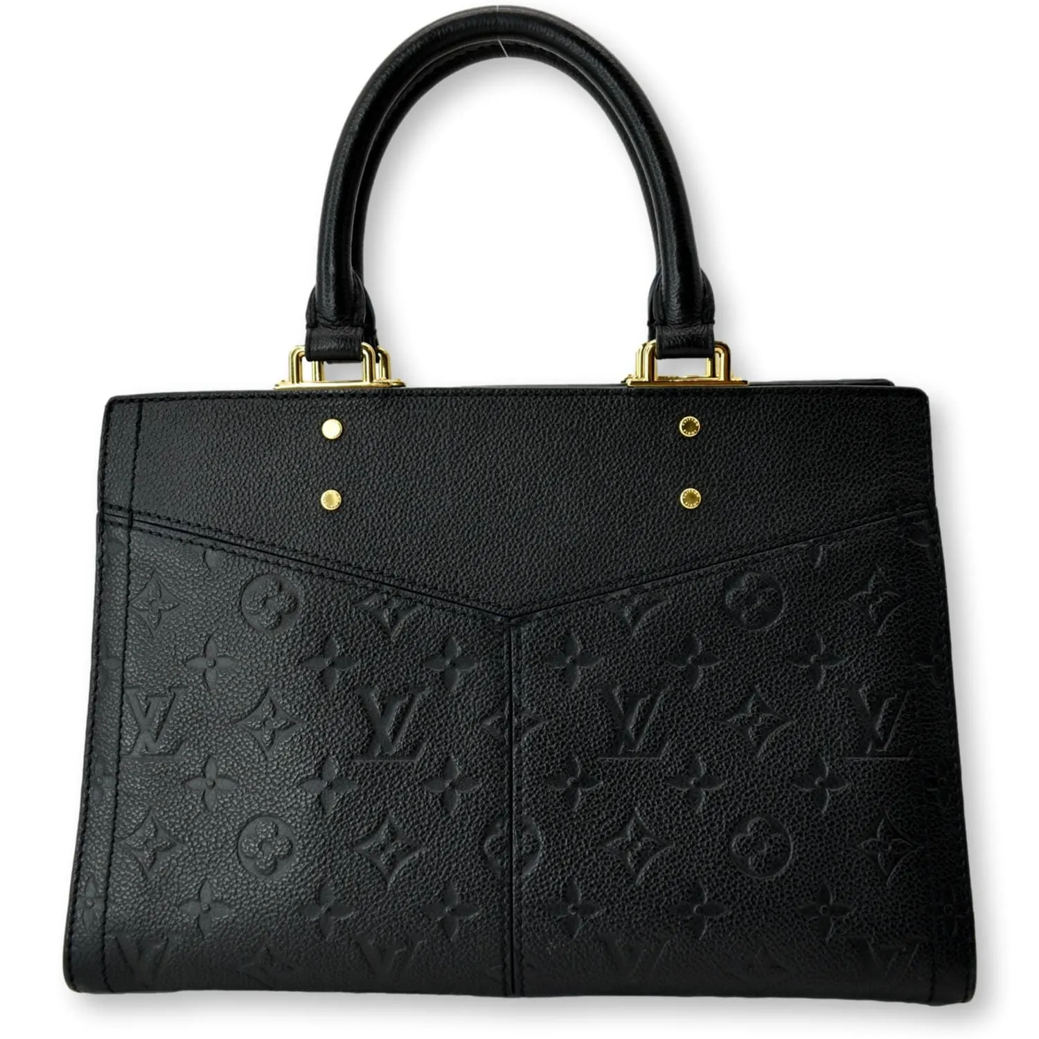 LOUIS VUITTON Sully PM Monogram Empreinte Leather Shoulder Bag Black