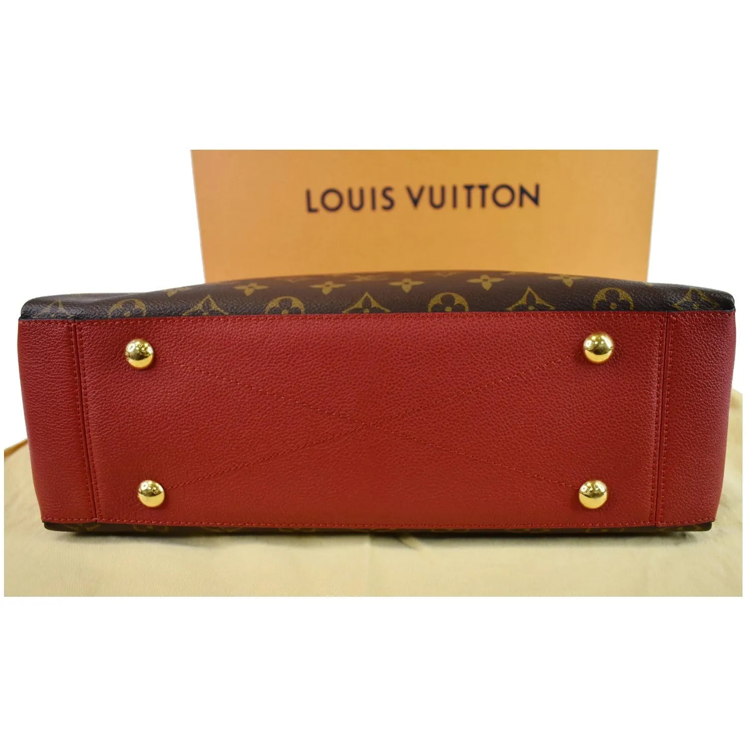 LOUIS VUITTON Surene MM Monogram Canvas Shoulder Bag Cerise