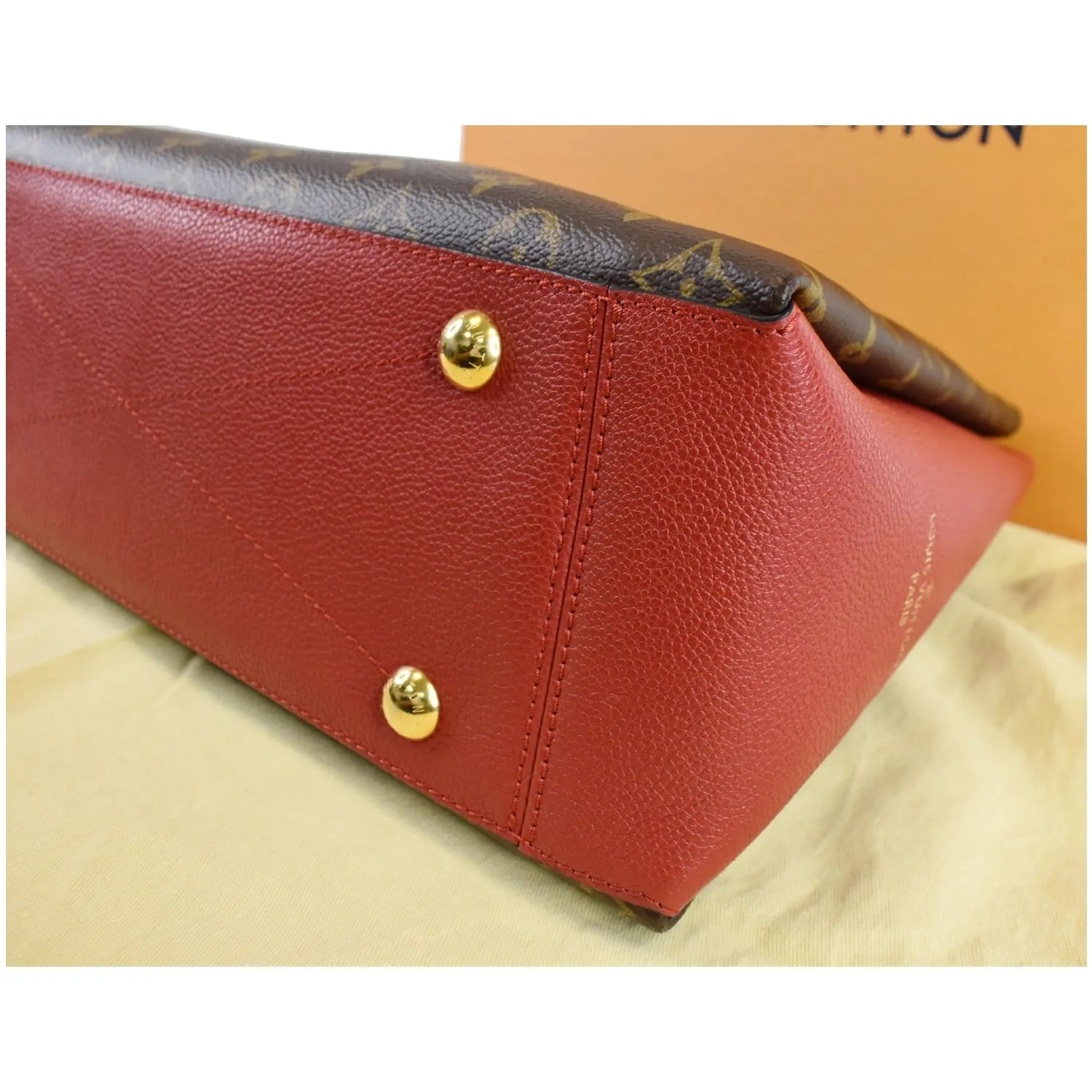 LOUIS VUITTON Surene MM Monogram Canvas Shoulder Bag Cerise