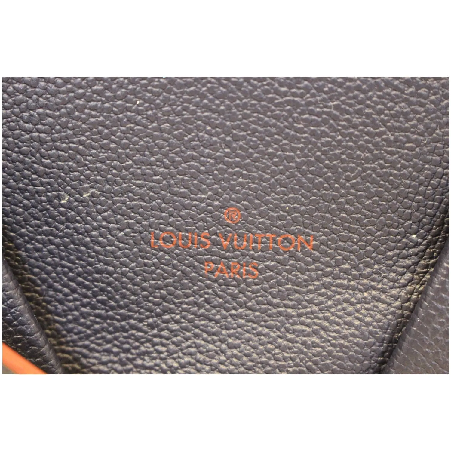LOUIS VUITTON V MM Empreinte Leather Tote Bag Marine Rouge