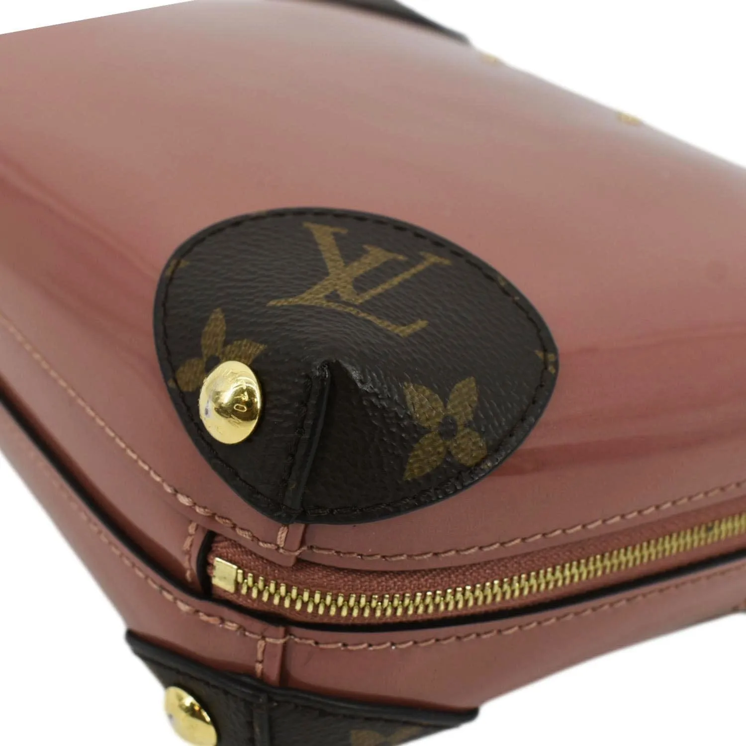 LOUIS VUITTON Venice Monogram Vernis Leather Shoulder Bag Coral