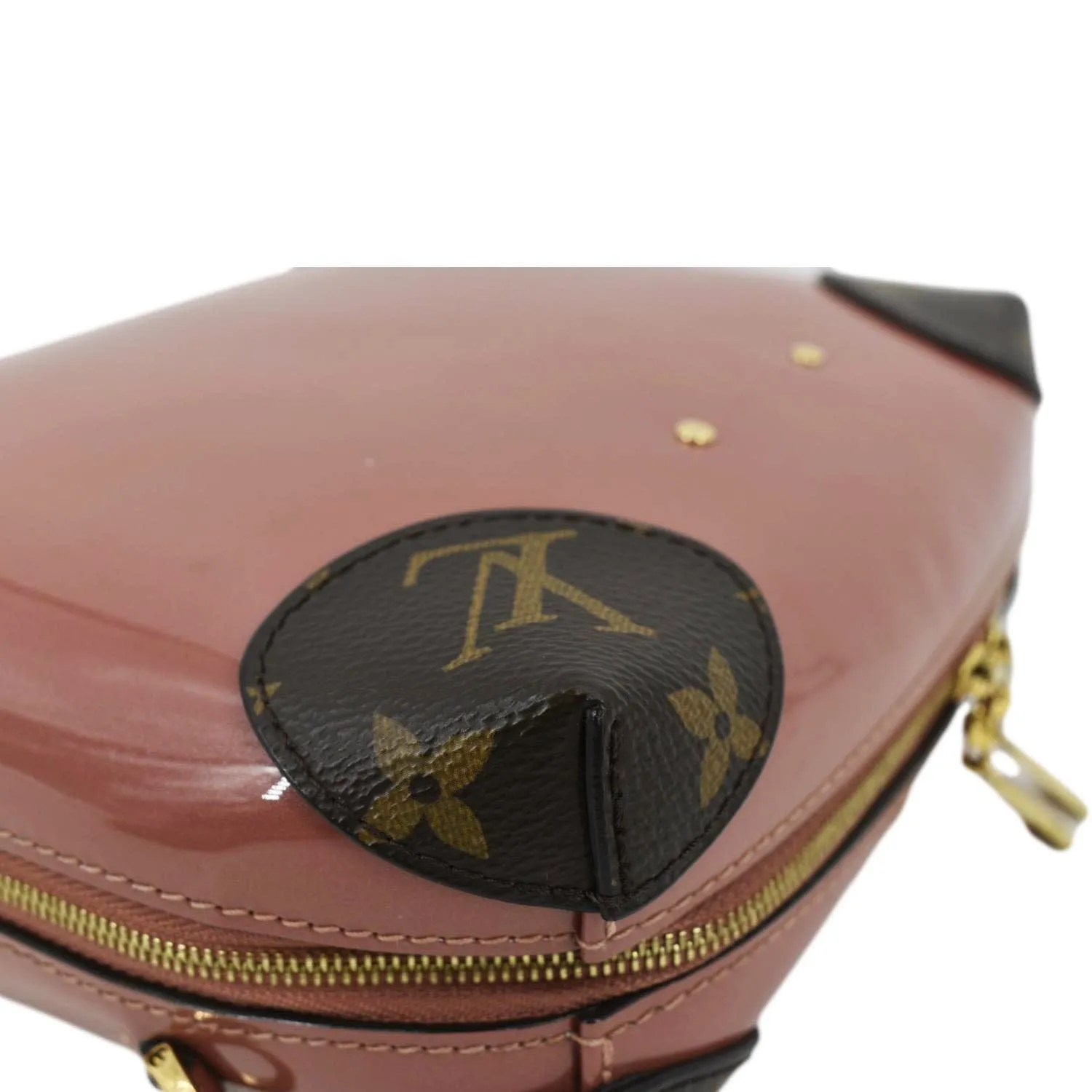 LOUIS VUITTON Venice Monogram Vernis Leather Shoulder Bag Coral