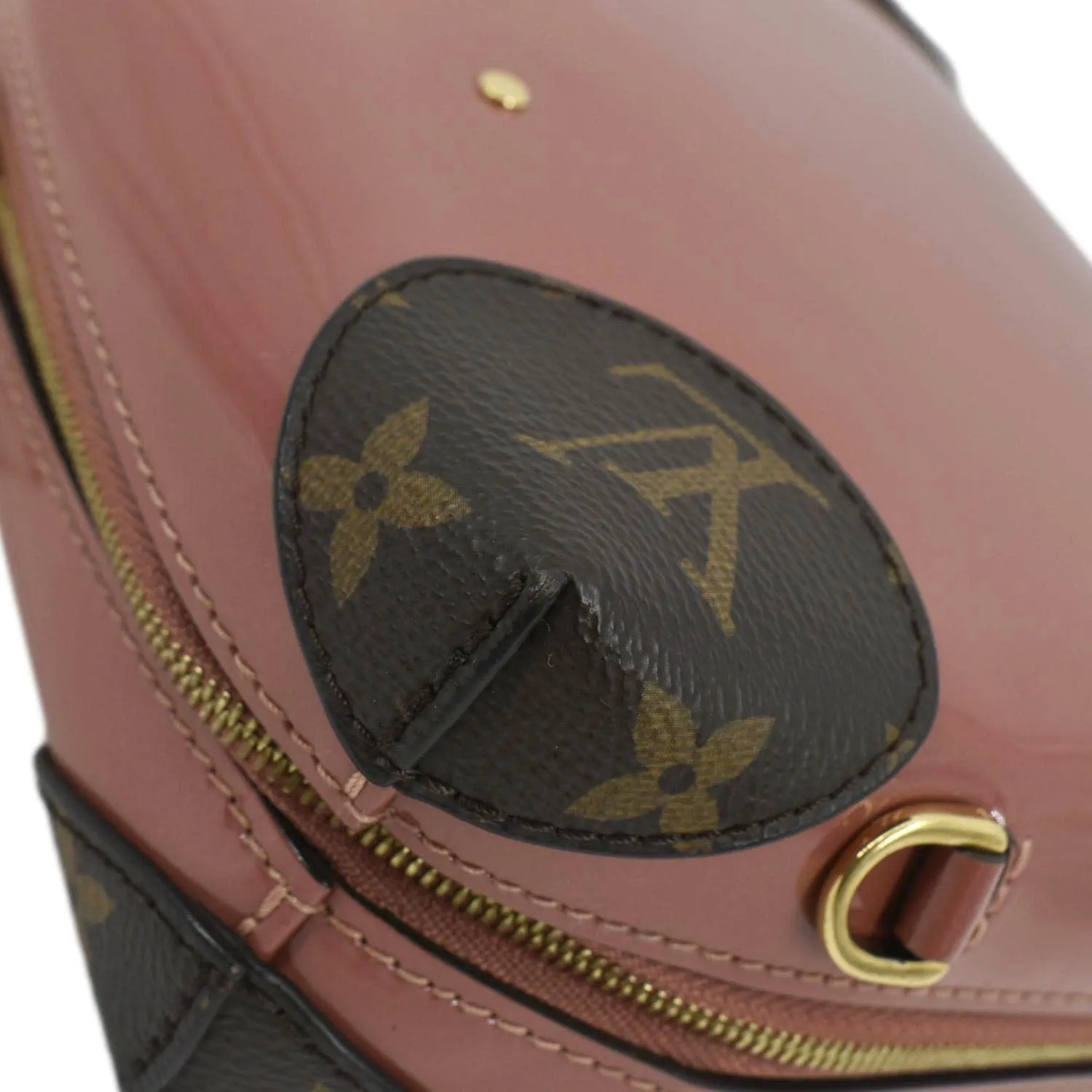 LOUIS VUITTON Venice Monogram Vernis Leather Shoulder Bag Coral