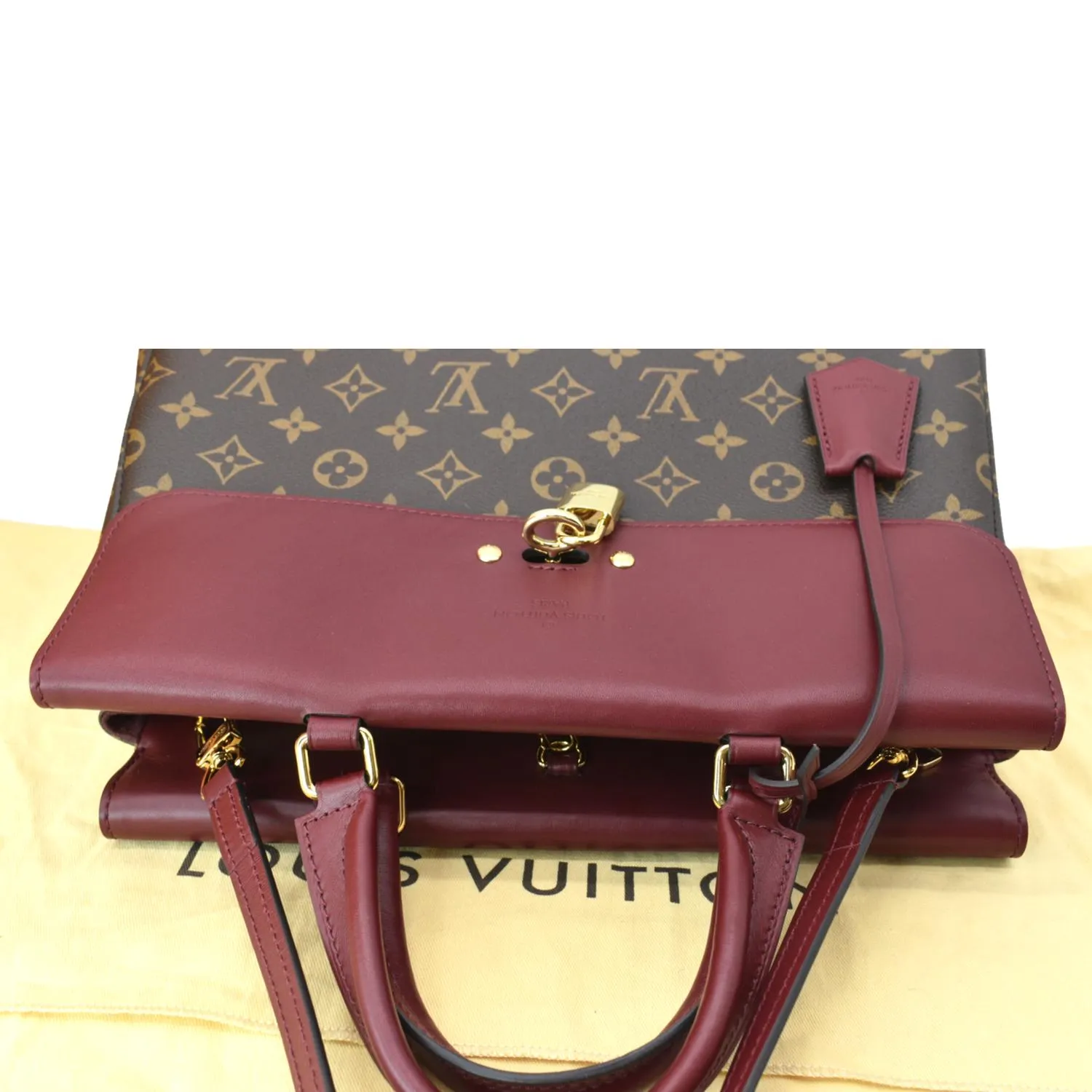 LOUIS VUITTON Venus Monogram Canvas 2way Shoulder Bag Red
