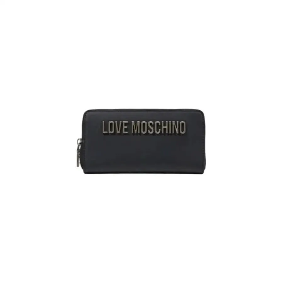 Love Moschino Women's Grey Wallet with Zip Polyurethane