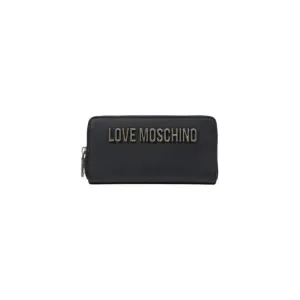 Love Moschino Women's Grey Wallet with Zip Polyurethane