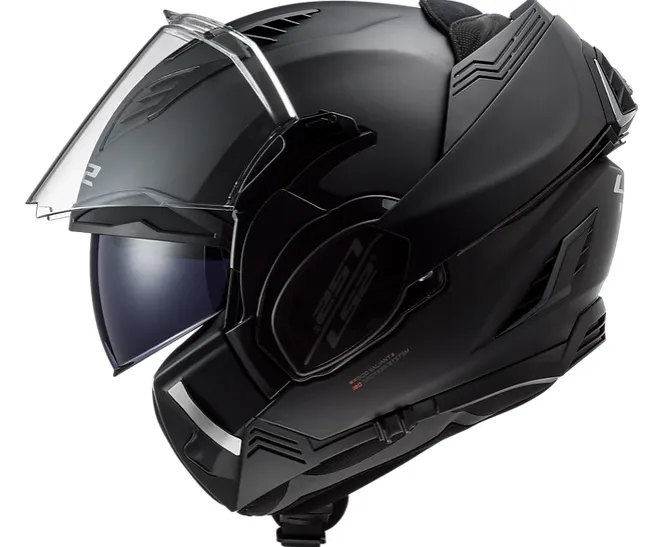 LS2 Valiant II Modular Solid Matte Black Helmet