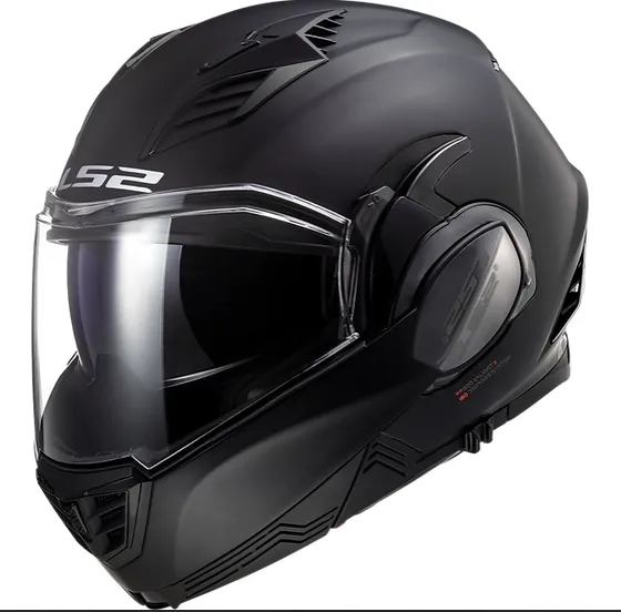 LS2 Valiant II Modular Solid Matte Black Helmet