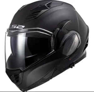 LS2 Valiant II Modular Solid Matte Black Helmet
