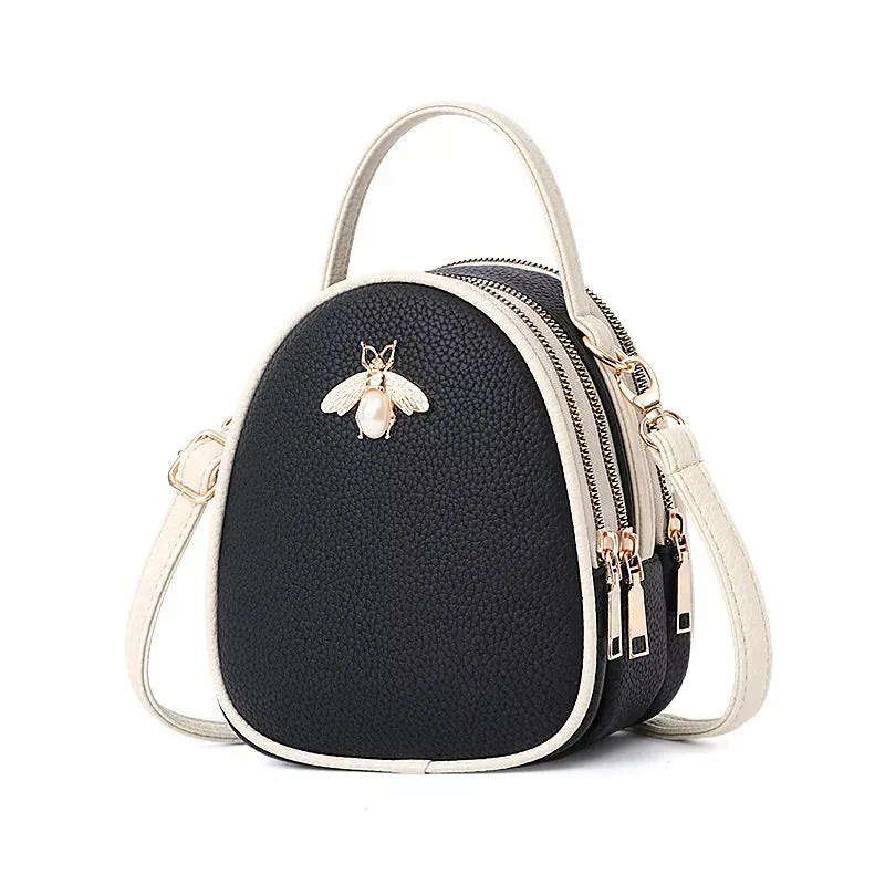 Luxury Handbags Women Bags Designer Ladies' Pu Leather Shoulder Bag for Women 2021 Fashion Bee Decoration Famous Brands Tote