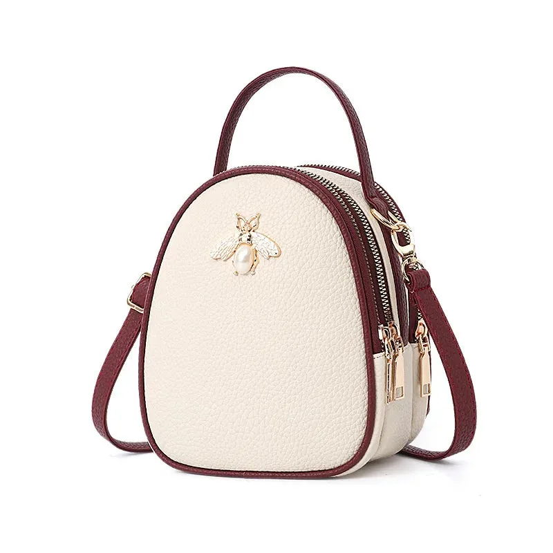 Luxury Handbags Women Bags Designer Ladies' Pu Leather Shoulder Bag for Women 2021 Fashion Bee Decoration Famous Brands Tote