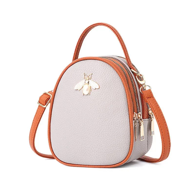 Luxury Handbags Women Bags Designer Ladies' Pu Leather Shoulder Bag for Women 2021 Fashion Bee Decoration Famous Brands Tote