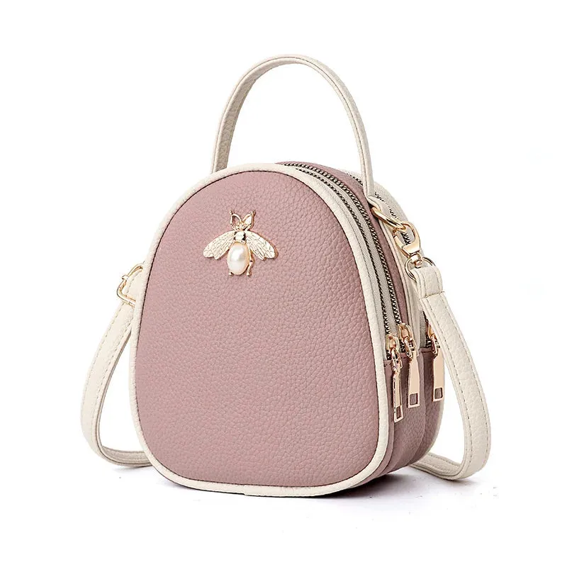 Luxury Handbags Women Bags Designer Ladies' Pu Leather Shoulder Bag for Women 2021 Fashion Bee Decoration Famous Brands Tote