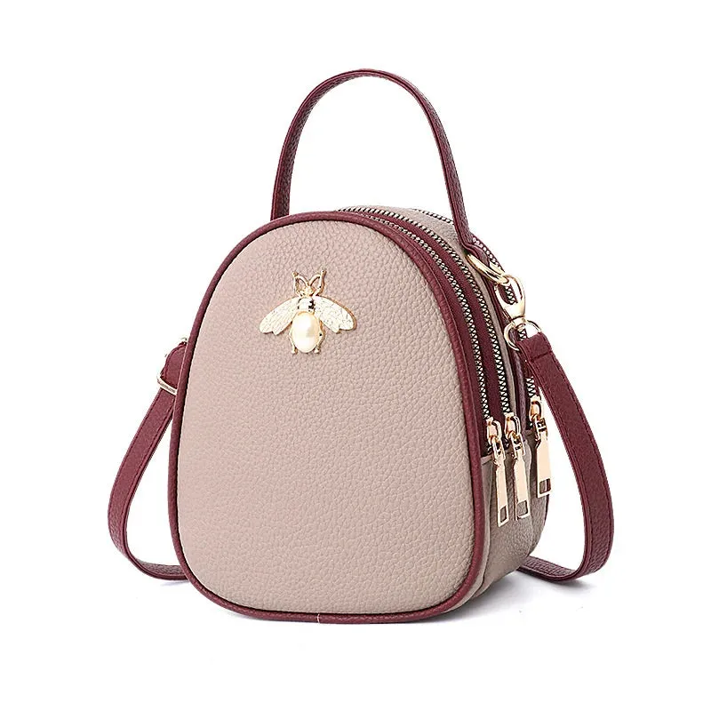 Luxury Handbags Women Bags Designer Ladies' Pu Leather Shoulder Bag for Women 2021 Fashion Bee Decoration Famous Brands Tote