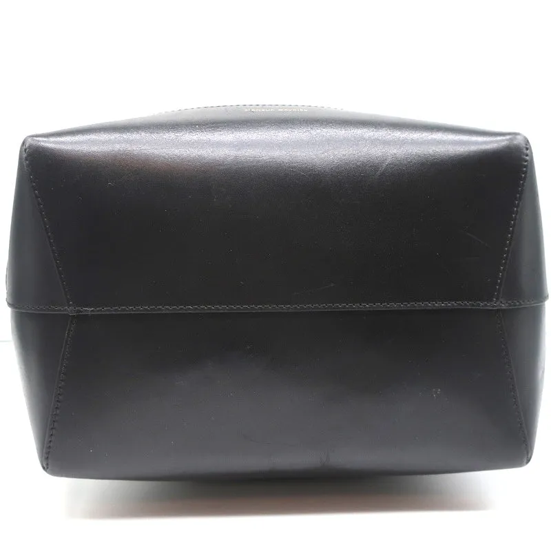 Mansur Gavriel Large Bucket Bag Black Canvas & Leather Crossbody