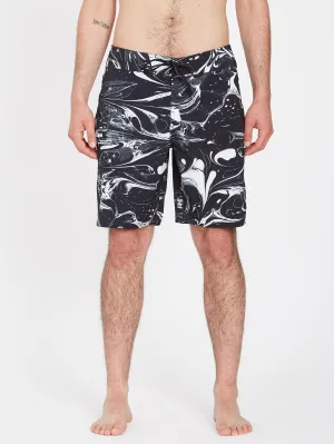 Marble Mod 19" Boardshort - BLACK