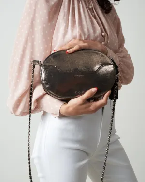 marc goatskin bag - lame champagne