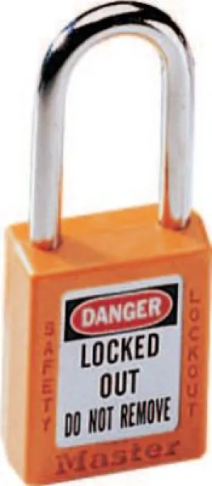 Master Lock No. 410 & 411 Lightweight Xenoy Safety Lockout Padlocks, Orange, 410ORJ