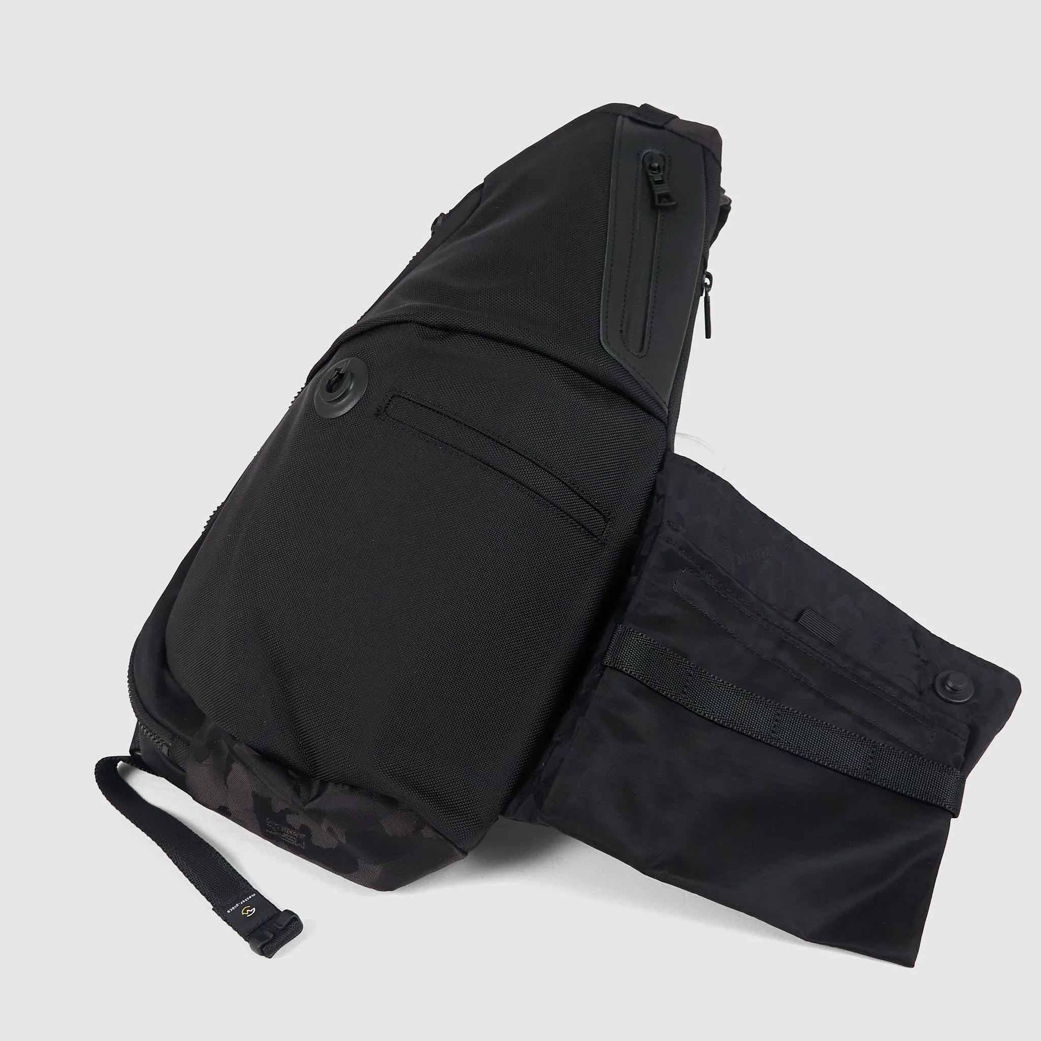 Master-Piece 30th Anniversay Black Crazy Shoulder Body Bag