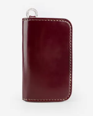 Medium Shell Cordovan Wallet - Ox Blood
