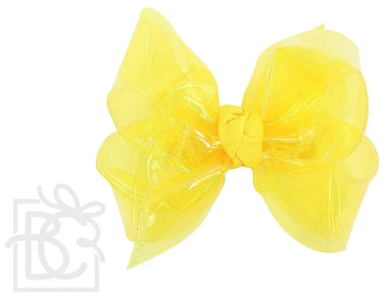 Medium Waterproof Double Knot Hair Bow on Clippie
