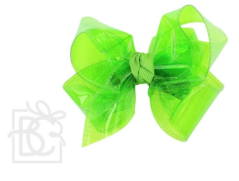 Medium Waterproof Double Knot Hair Bow on Clippie
