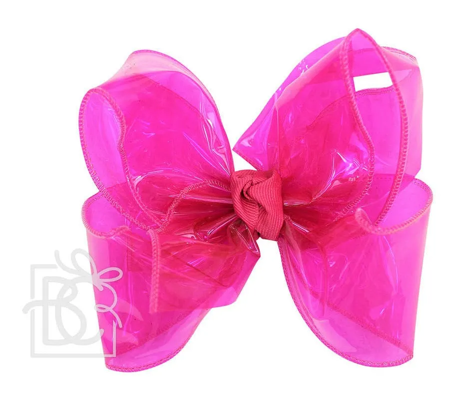 Medium Waterproof Double Knot Hair Bow on Clippie