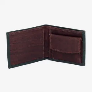 Men Wallet Dynamic Chocolate Black Green | Cork Wallets
