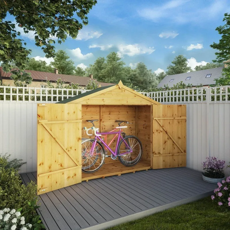 Mercia 6' 5" x 2' 7" Pent Bike Store - Premium Dip Treated Shiplap