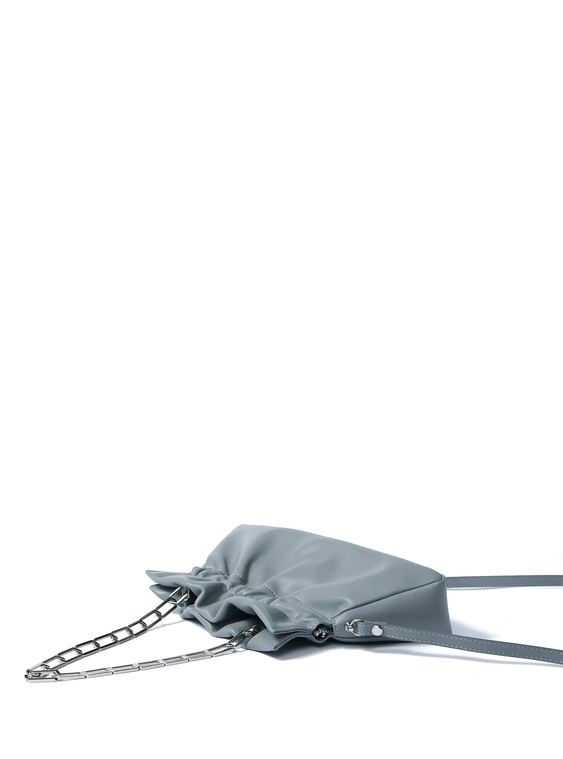 Mila Leather Bag, Haze Blue by Bob Oré