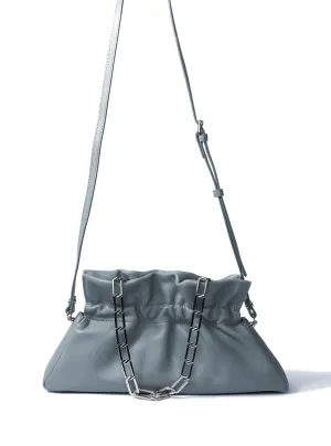 Mila Leather Bag, Haze Blue by Bob Oré