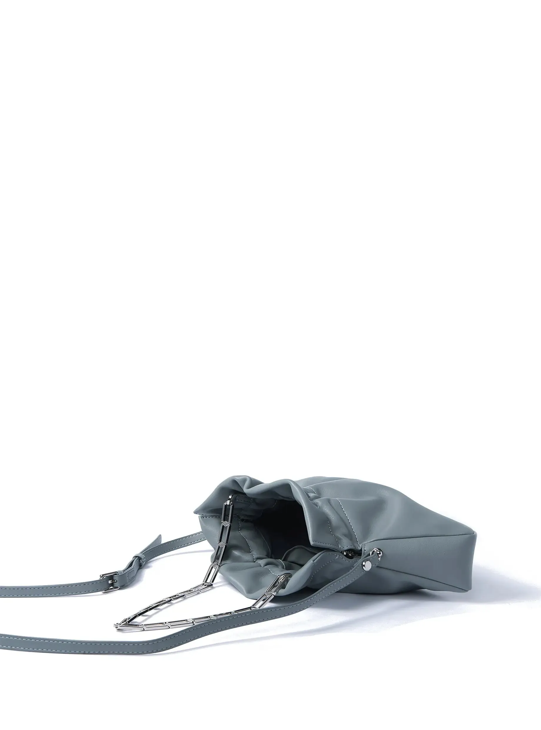Mila Leather Bag, Haze Blue by Bob Oré