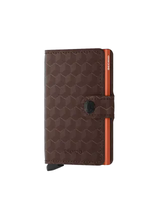 Mini Optical Wallet - Brown & Orange