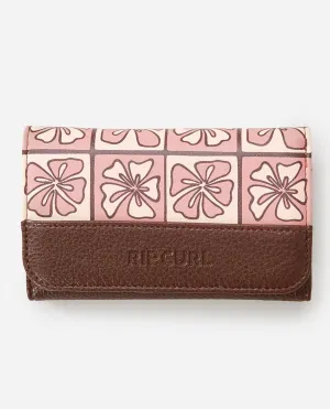 MIXED FLORAL MID WALLET