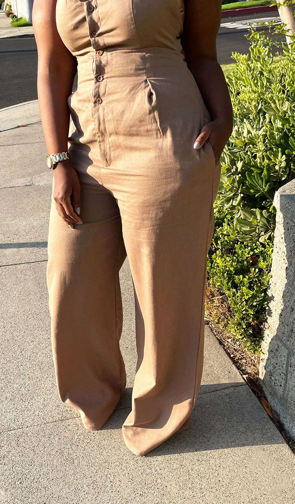 Mocha Latte | Halter Pant Jumper