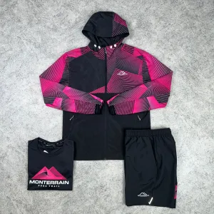 Monterrain Glow Trio Set - Black/Pink