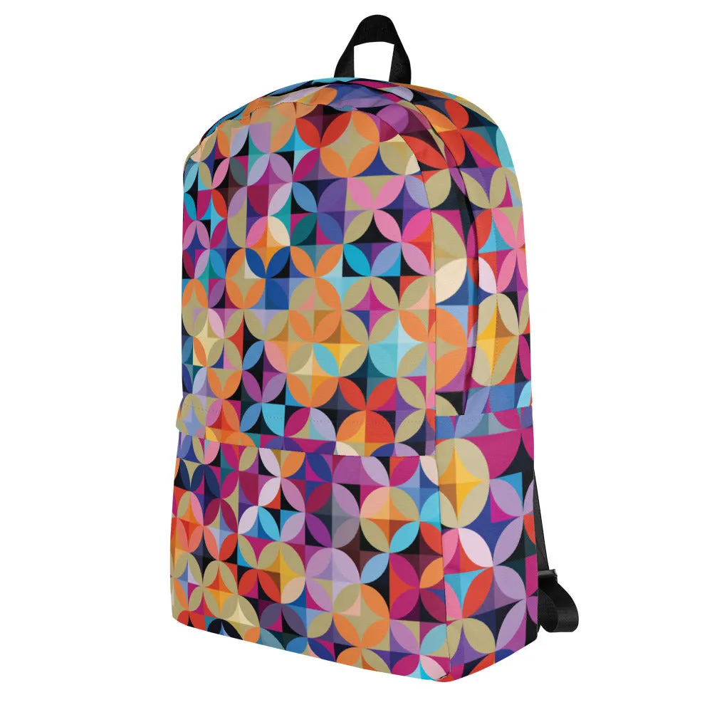 Multicolor Illusions - Sustainably Made Backpack