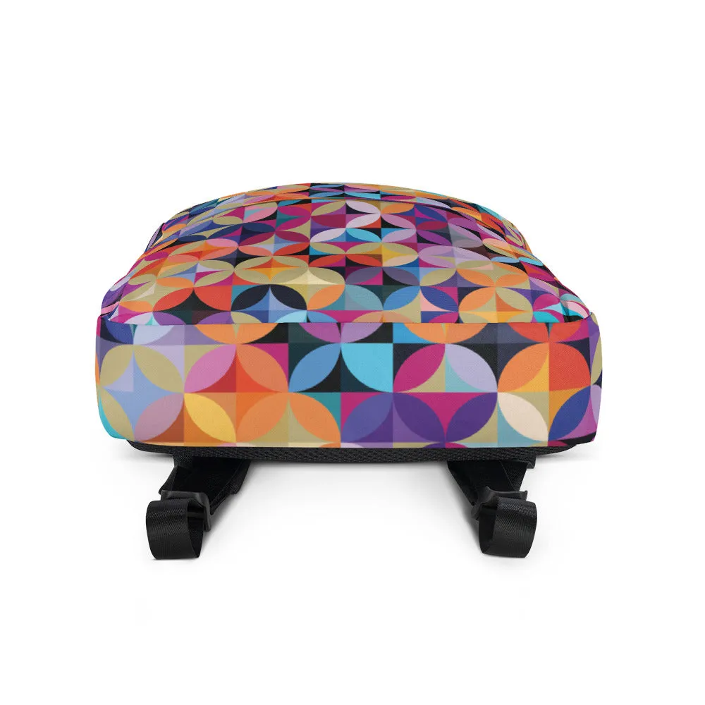 Multicolor Illusions - Sustainably Made Backpack