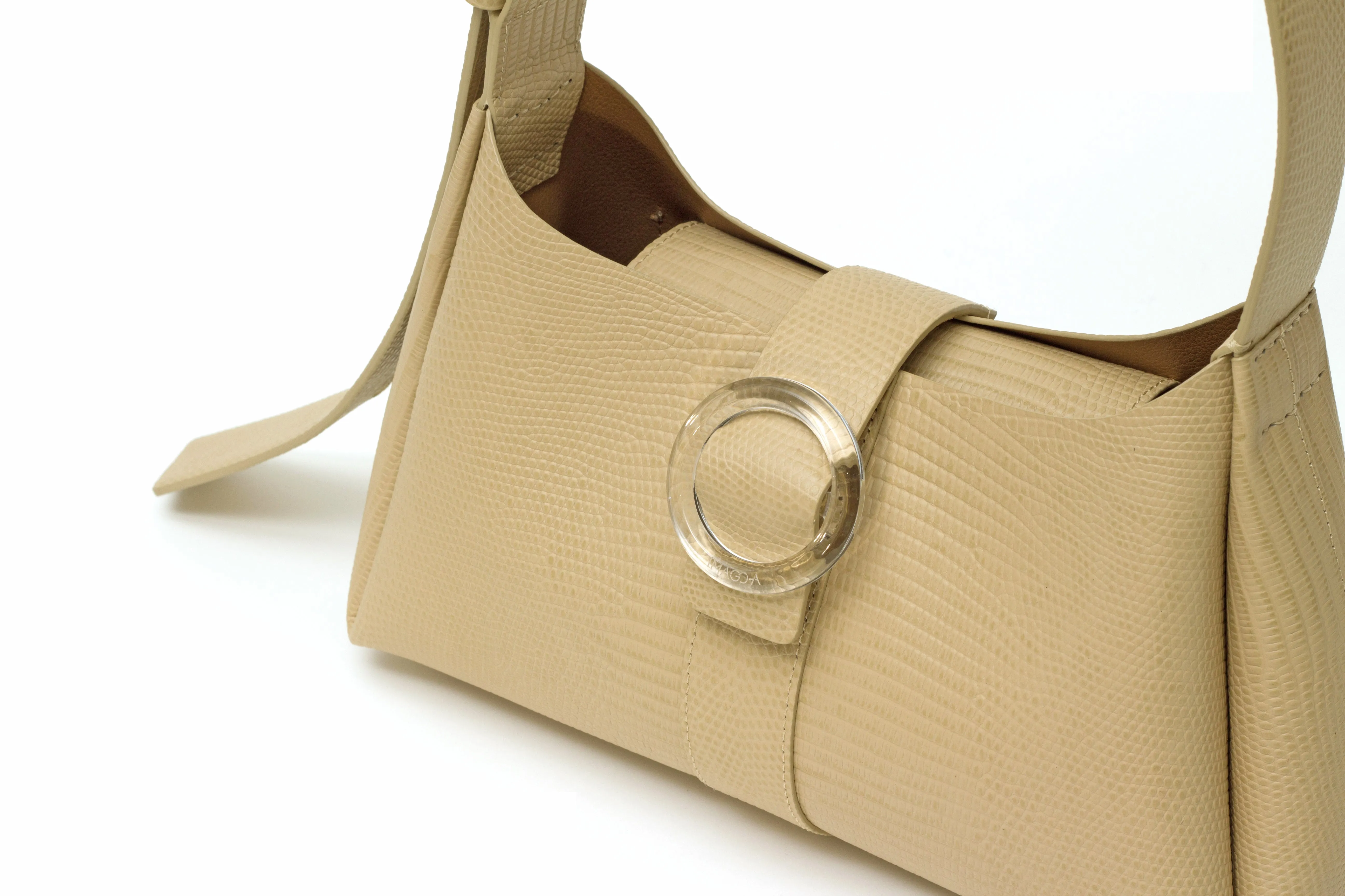 Nº47 Lucite Buckle Shoulder - Sand Lizard