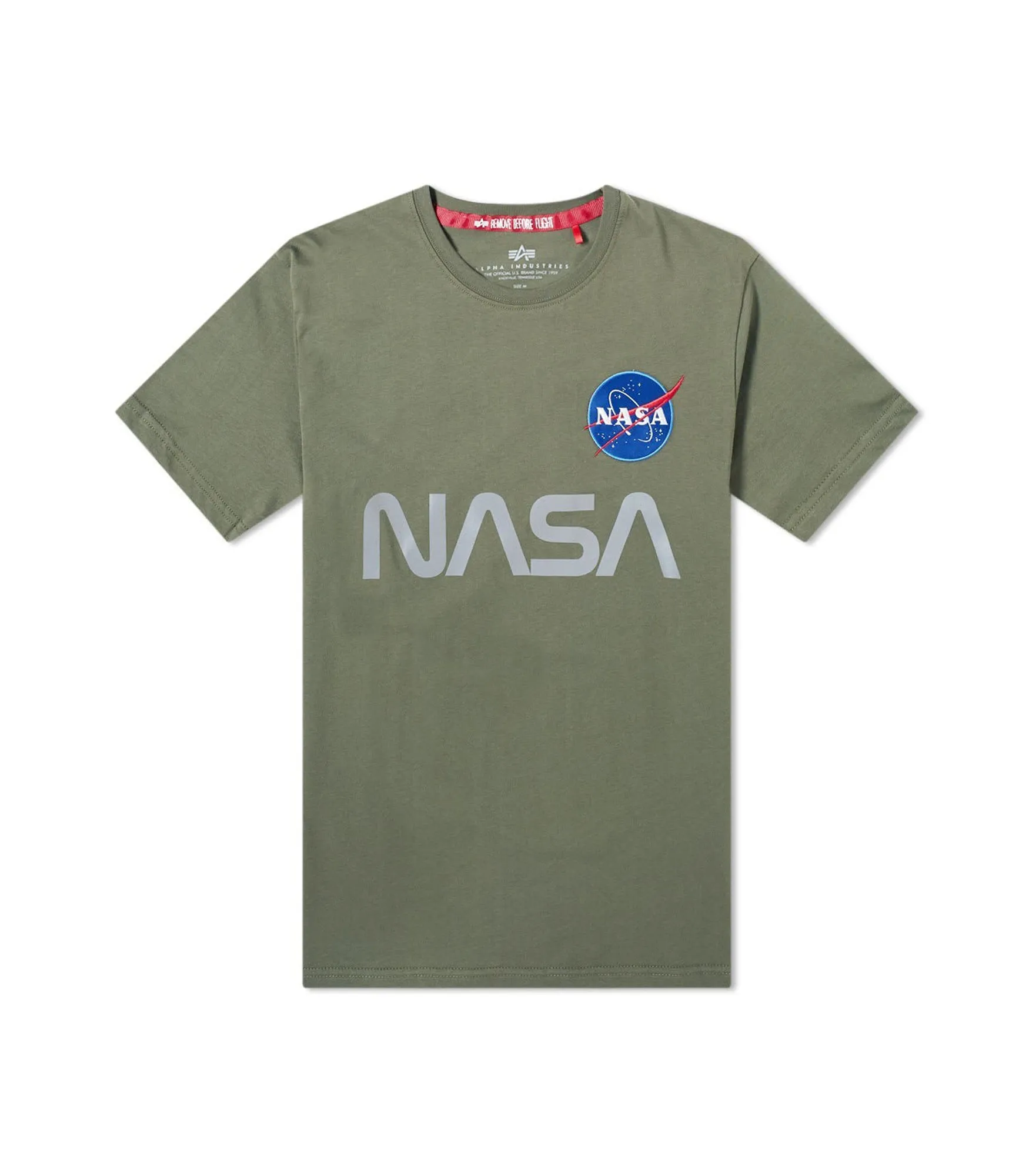 Nasa Reflective T - Dark Olive