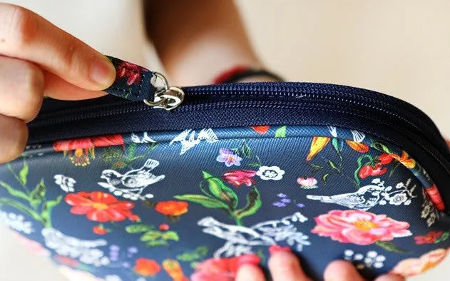 Nathalie Lete Cosmetic Pouch - My Garden Navy