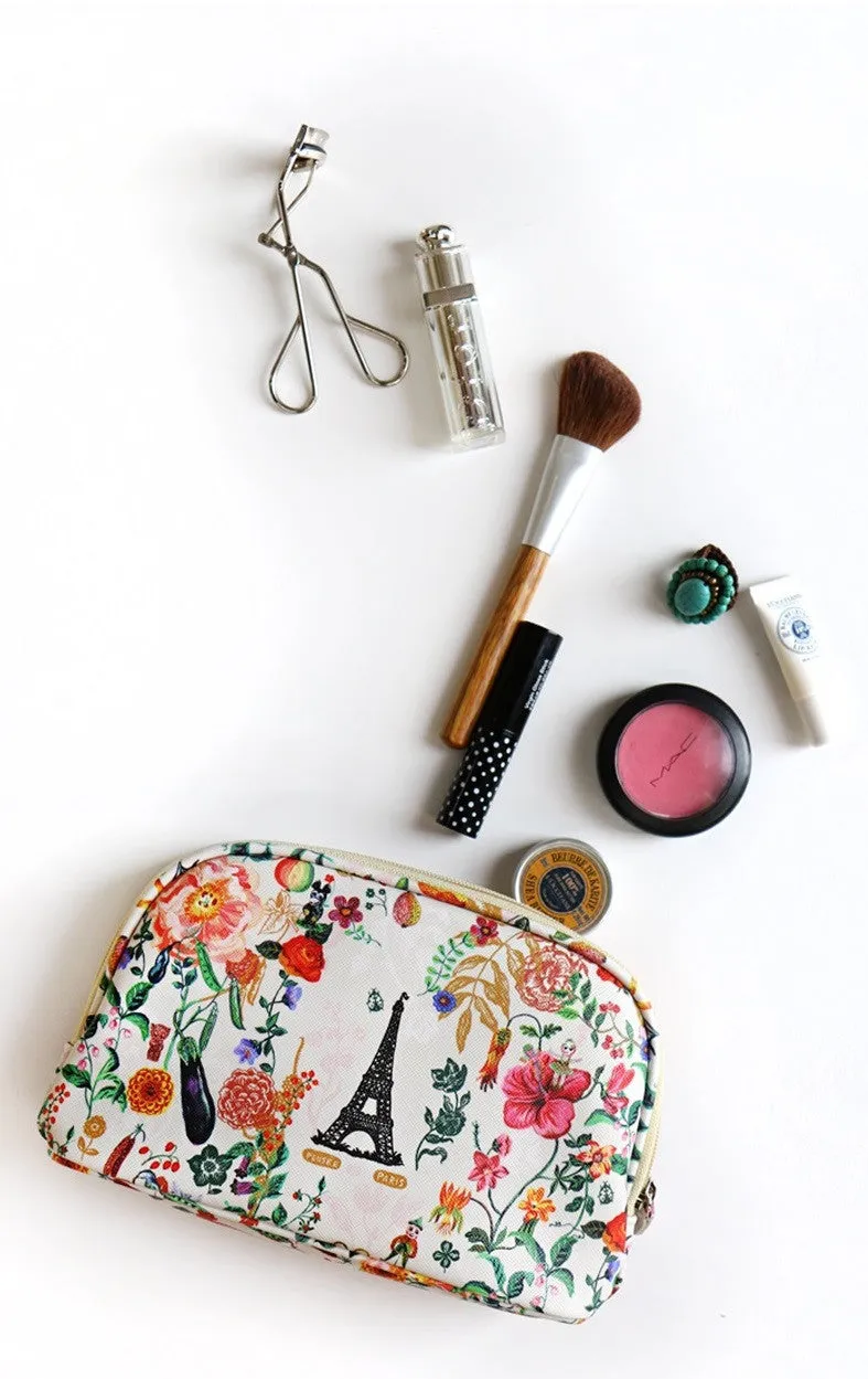 Nathalie Lete Cosmetic Pouch - My Garden Navy