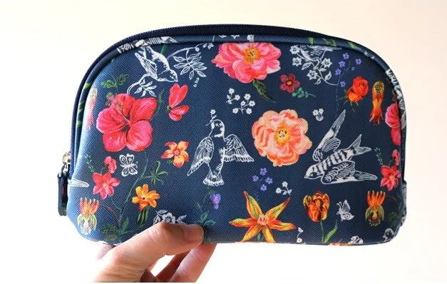Nathalie Lete Cosmetic Pouch - My Garden Navy