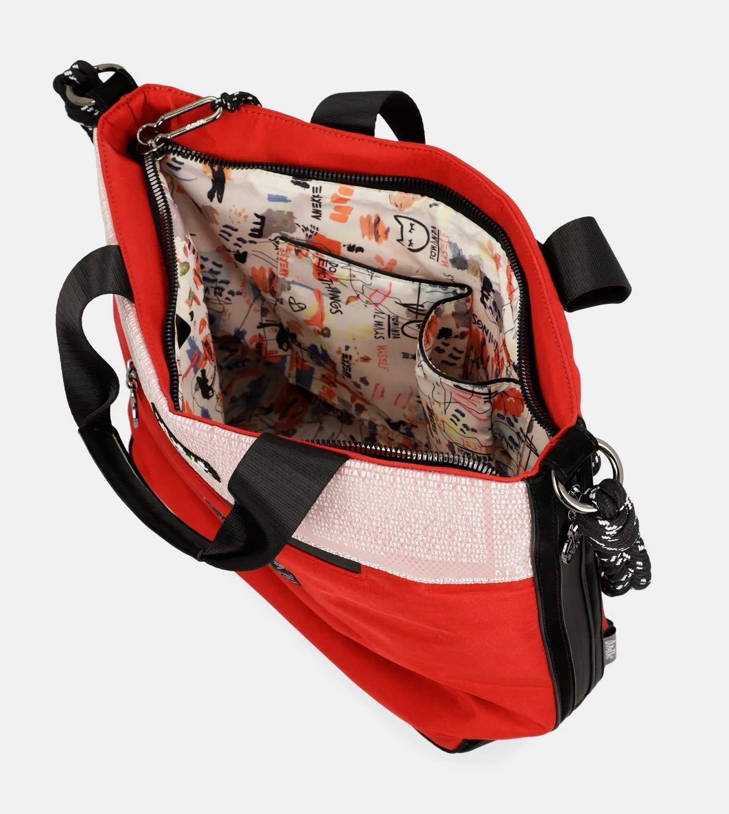 Nature Colors red shopper bag