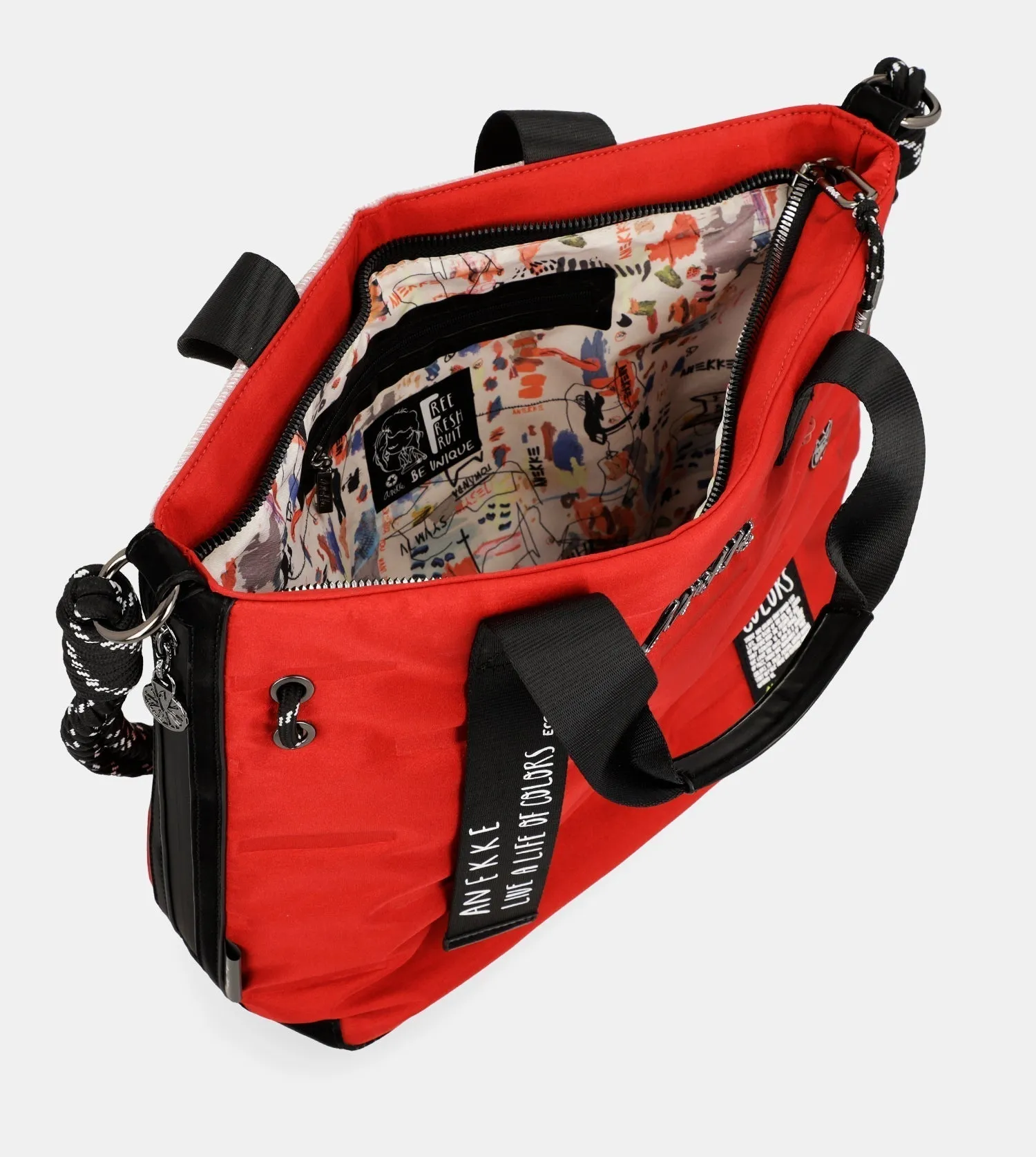 Nature Colors red shopper bag