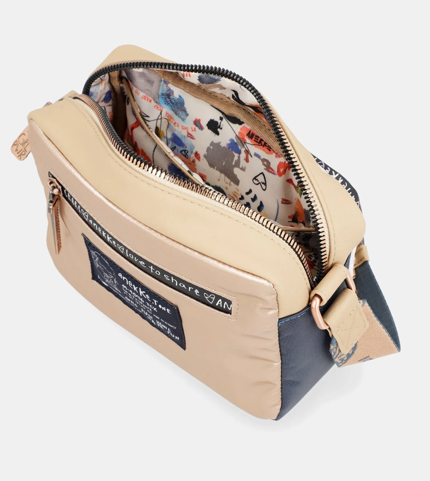 Nature Power rectangular crossbody bag