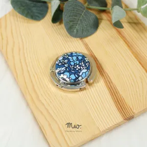 Navy Blooms - Metal Bag Purse Hook Hanger