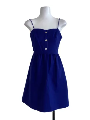 Navy Plain Sun Dress